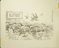 The President 'rides herd...'